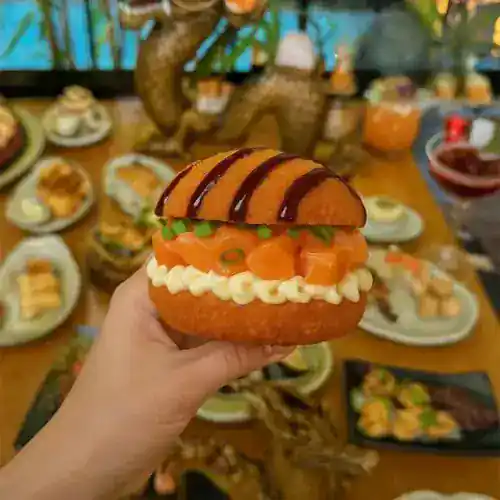 Hambúrguer de Salmão